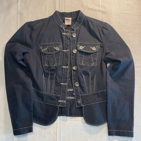 Faded Glory 80's Vintage Black Jean Jacket - Picture 6 of 6